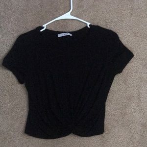 Knotted Front Crop Top